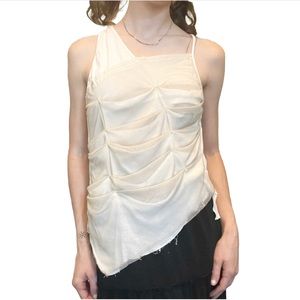Grunge Fairy Mesh Asymmetrical Tank Top